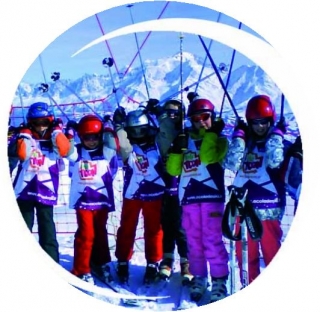  Clases de esquí para niños en La Clusaz 